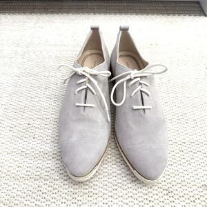 Cole Haan Grand Ambition Women's Oxfords Gray Suede Shoes Size 6.5 B EUC